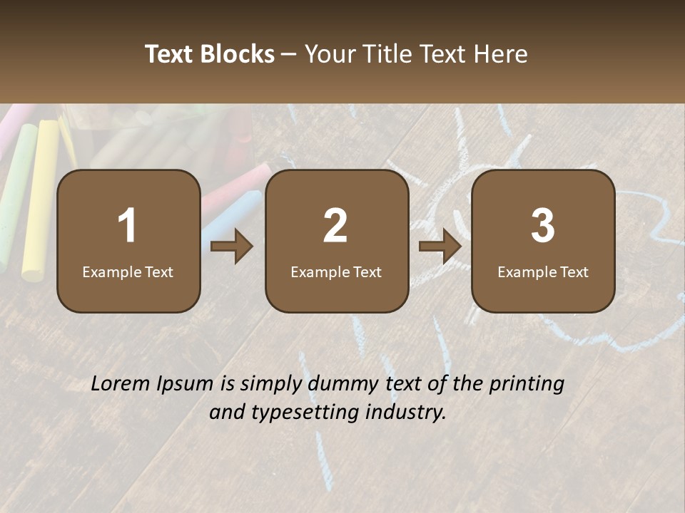 A Jar Filled With Crayons On Top Of A Wooden Table PowerPoint Template
