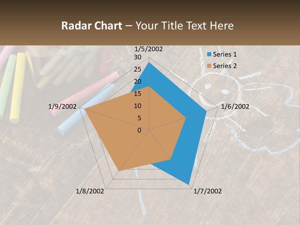 A Jar Filled With Crayons On Top Of A Wooden Table PowerPoint Template