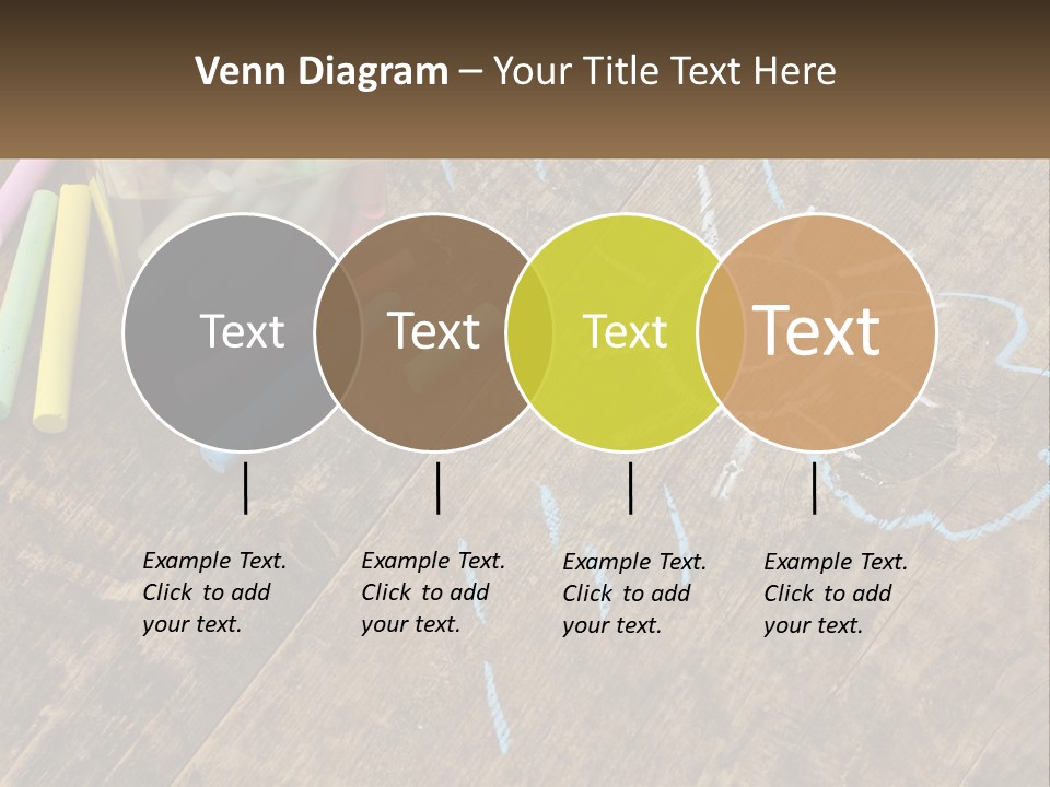 A Jar Filled With Crayons On Top Of A Wooden Table PowerPoint Template