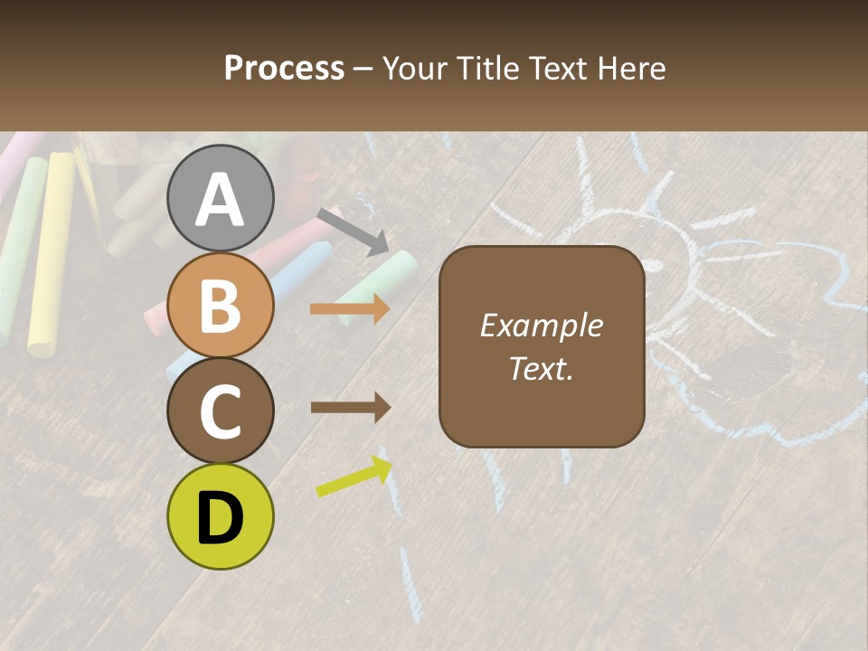 A Jar Filled With Crayons On Top Of A Wooden Table PowerPoint Template