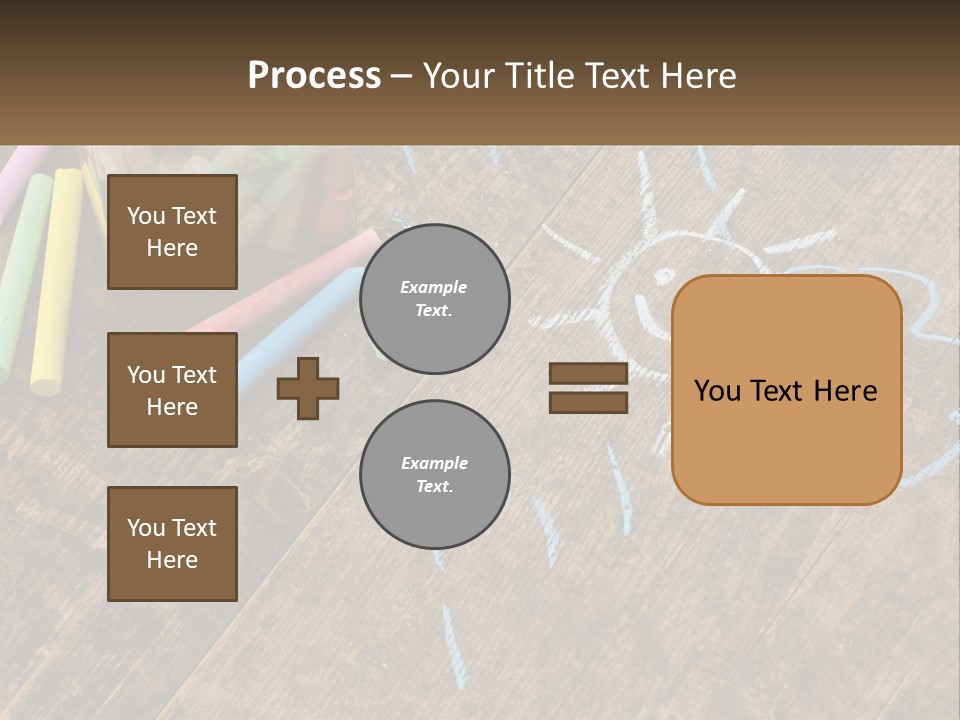 A Jar Filled With Crayons On Top Of A Wooden Table PowerPoint Template