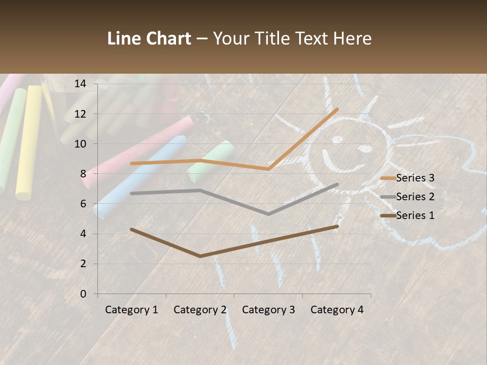 A Jar Filled With Crayons On Top Of A Wooden Table PowerPoint Template