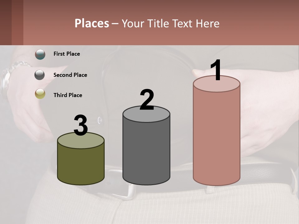 A Man Is Holding His Belly With His Hands PowerPoint Template