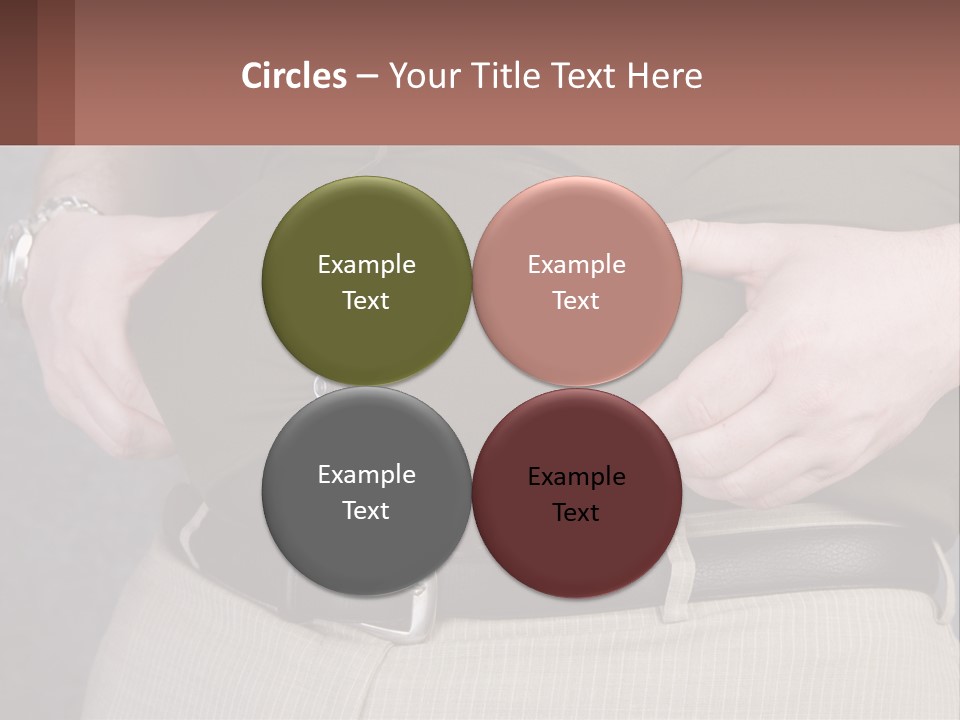 A Man Is Holding His Belly With His Hands PowerPoint Template