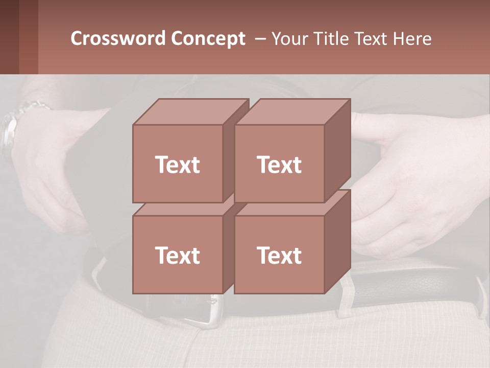 A Man Is Holding His Belly With His Hands PowerPoint Template