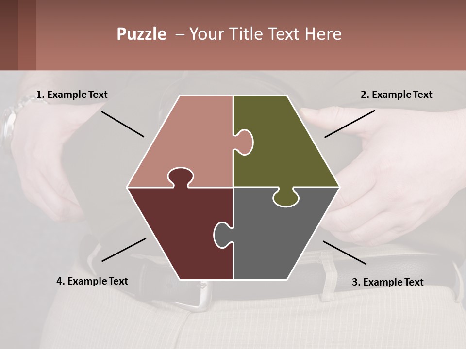 A Man Is Holding His Belly With His Hands PowerPoint Template