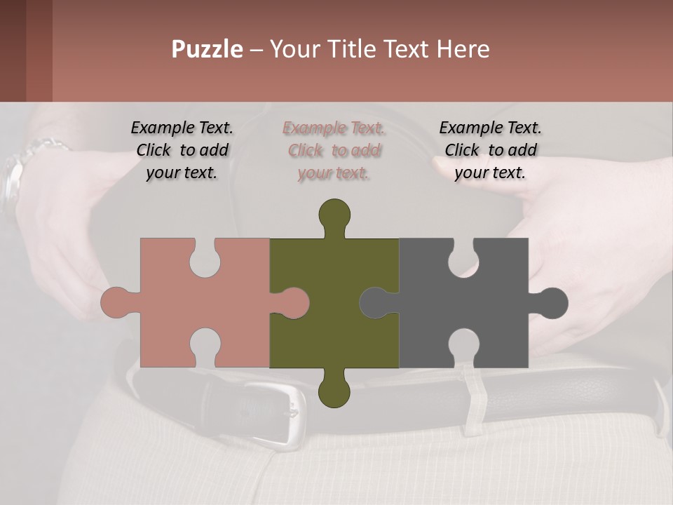 A Man Is Holding His Belly With His Hands PowerPoint Template