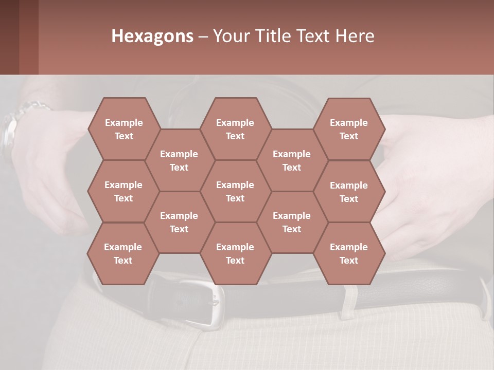 A Man Is Holding His Belly With His Hands PowerPoint Template