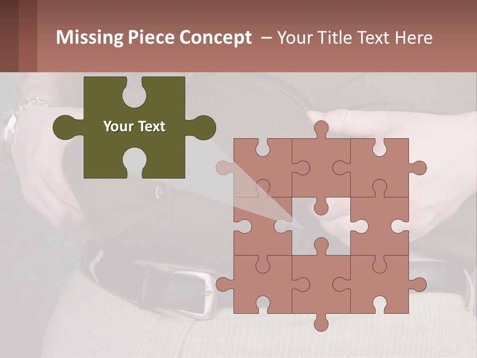 A Man Is Holding His Belly With His Hands PowerPoint Template