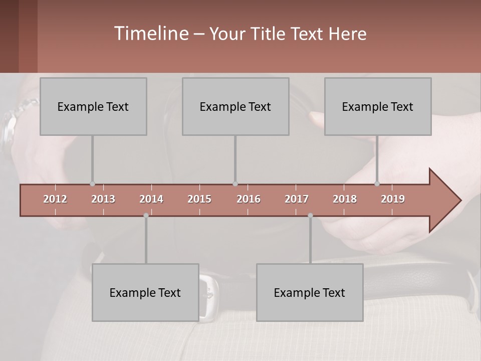 A Man Is Holding His Belly With His Hands PowerPoint Template