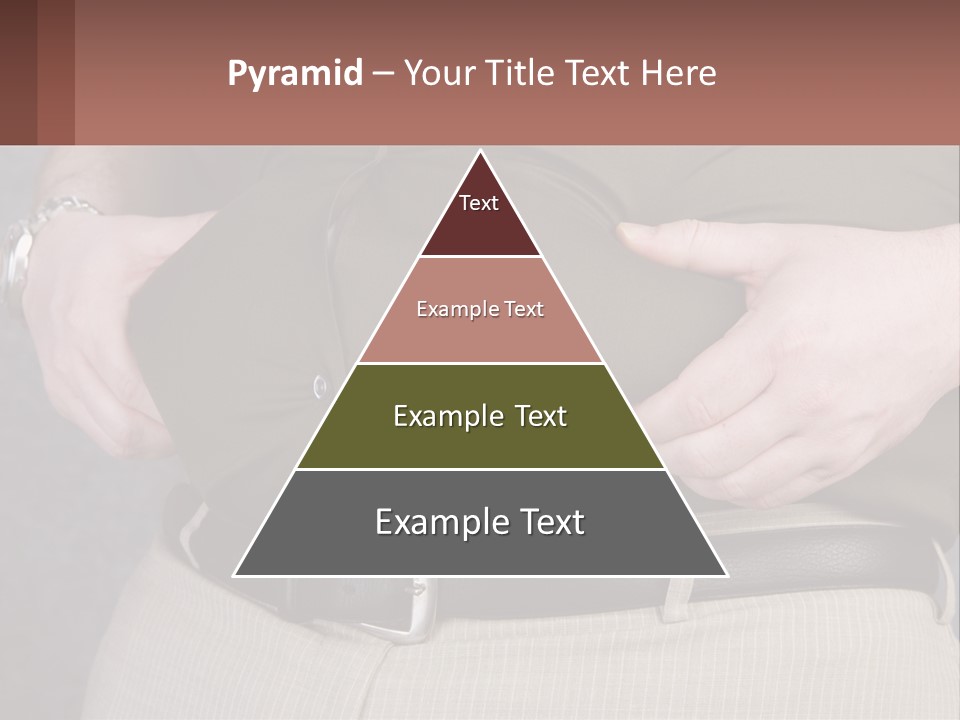 A Man Is Holding His Belly With His Hands PowerPoint Template