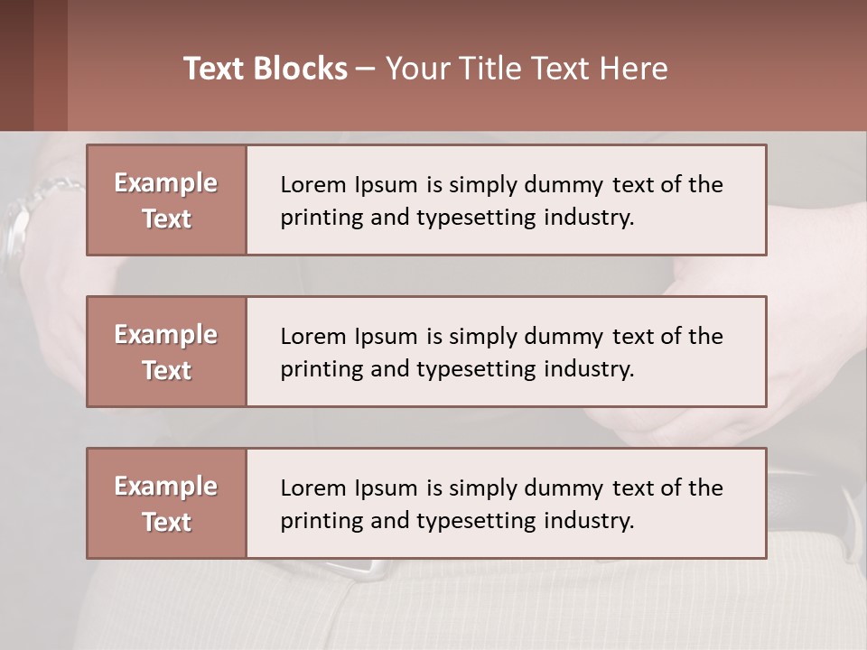 A Man Is Holding His Belly With His Hands PowerPoint Template