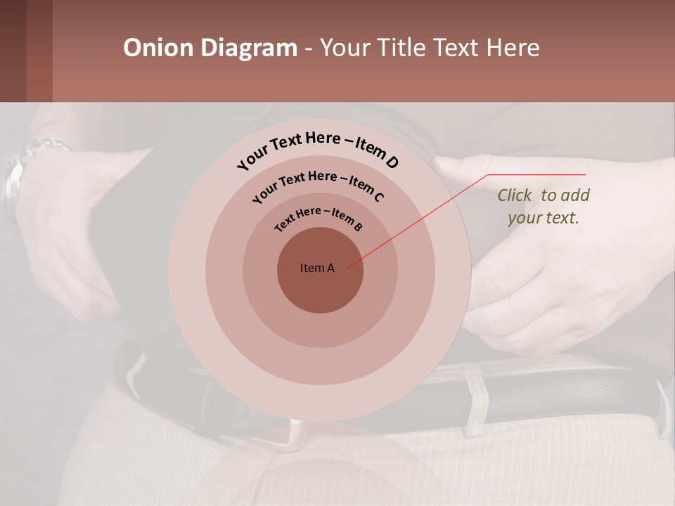 A Man Is Holding His Belly With His Hands PowerPoint Template