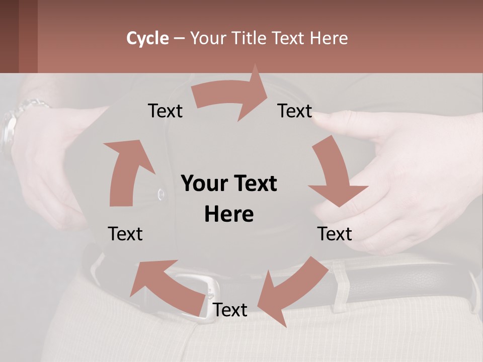 A Man Is Holding His Belly With His Hands PowerPoint Template