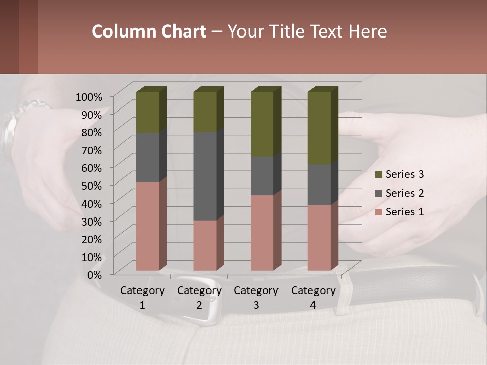 A Man Is Holding His Belly With His Hands PowerPoint Template