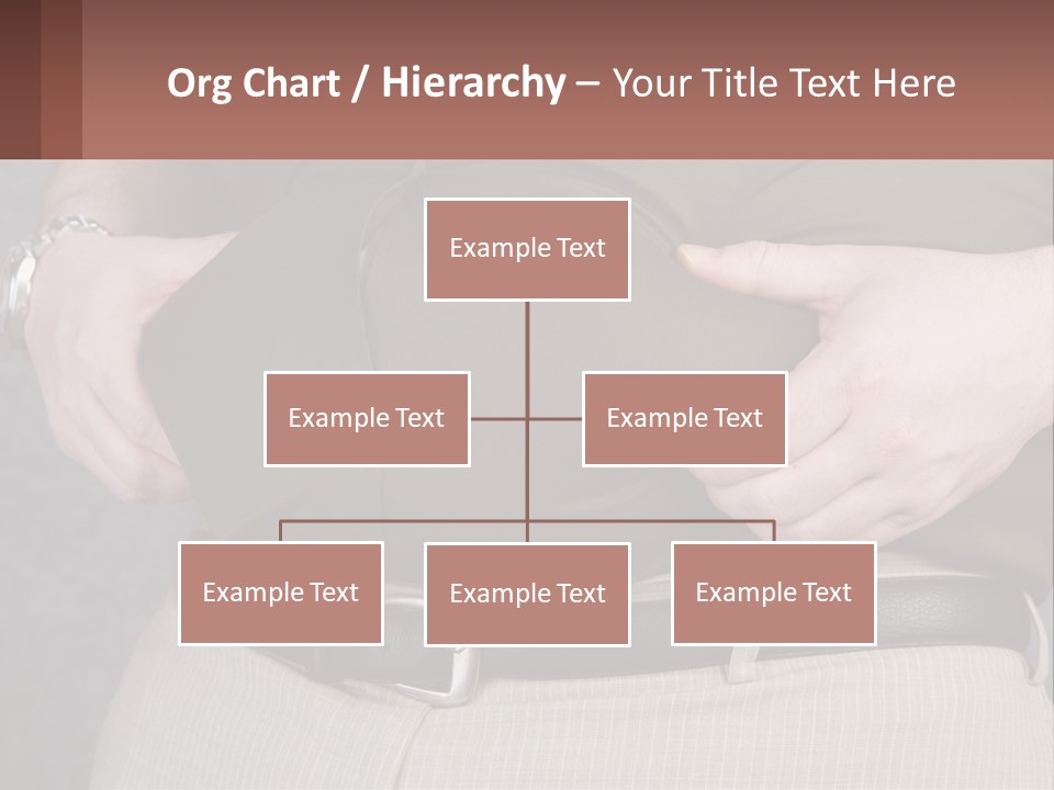 A Man Is Holding His Belly With His Hands PowerPoint Template
