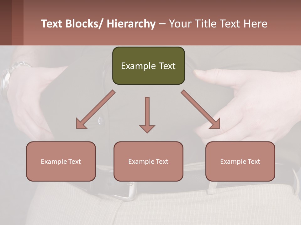 A Man Is Holding His Belly With His Hands PowerPoint Template