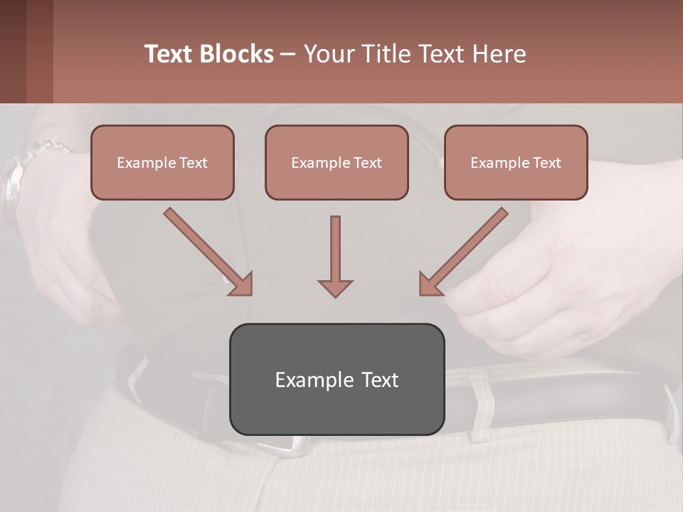 A Man Is Holding His Belly With His Hands PowerPoint Template