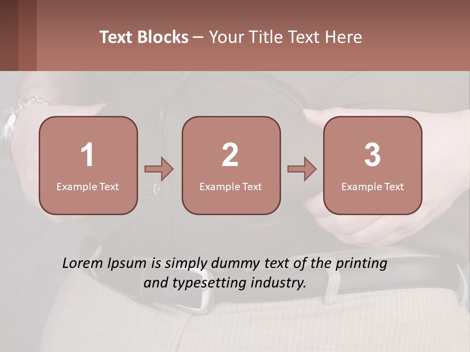 A Man Is Holding His Belly With His Hands PowerPoint Template