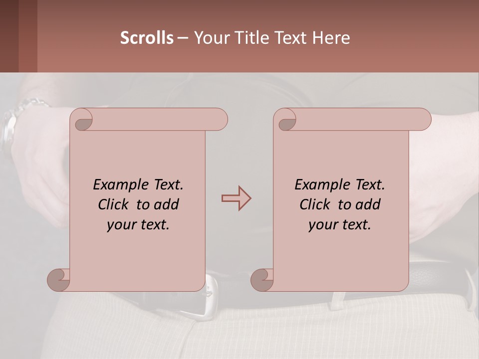 A Man Is Holding His Belly With His Hands PowerPoint Template