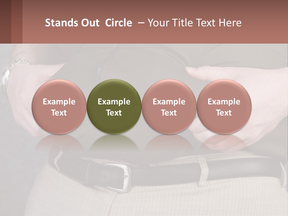 A Man Is Holding His Belly With His Hands PowerPoint Template