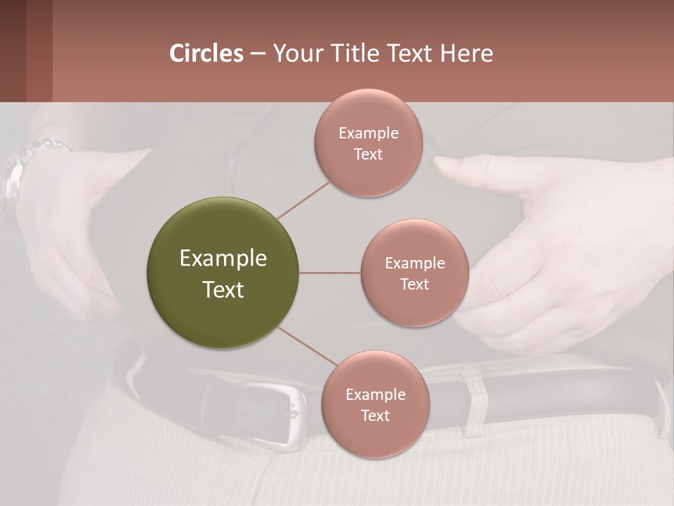 A Man Is Holding His Belly With His Hands PowerPoint Template