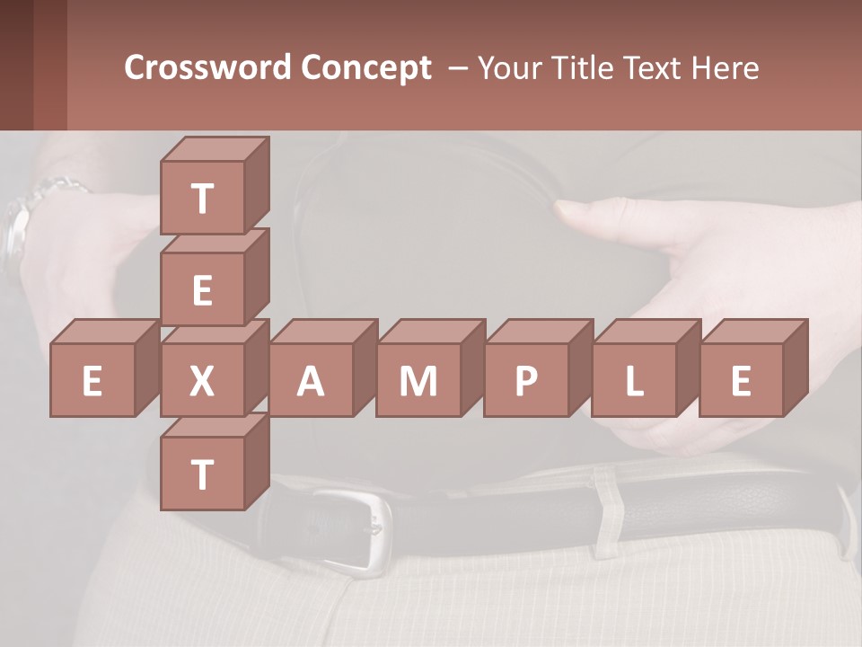 A Man Is Holding His Belly With His Hands PowerPoint Template