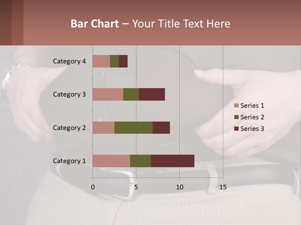 A Man Is Holding His Belly With His Hands PowerPoint Template