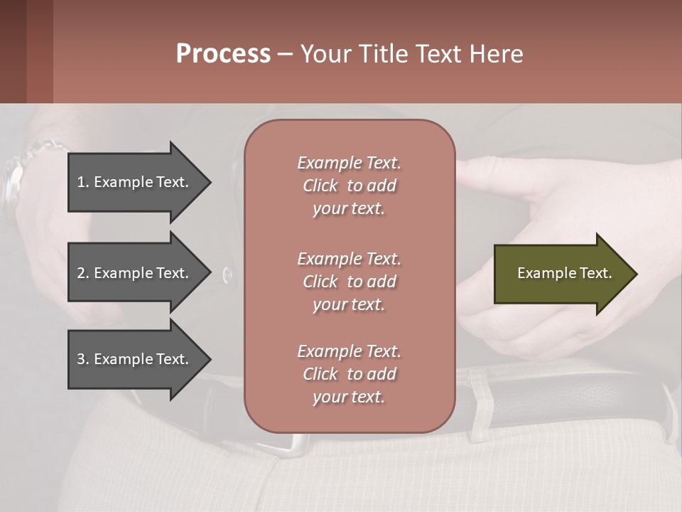 A Man Is Holding His Belly With His Hands PowerPoint Template