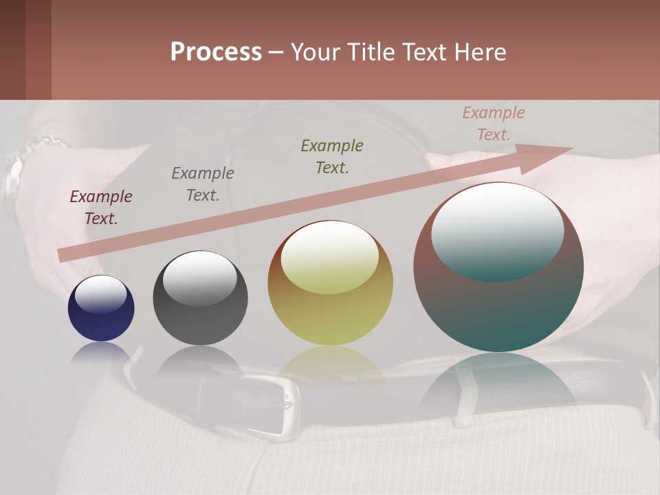 A Man Is Holding His Belly With His Hands PowerPoint Template