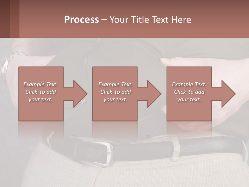 A Man Is Holding His Belly With His Hands PowerPoint Template