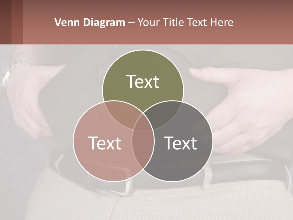 A Man Is Holding His Belly With His Hands PowerPoint Template