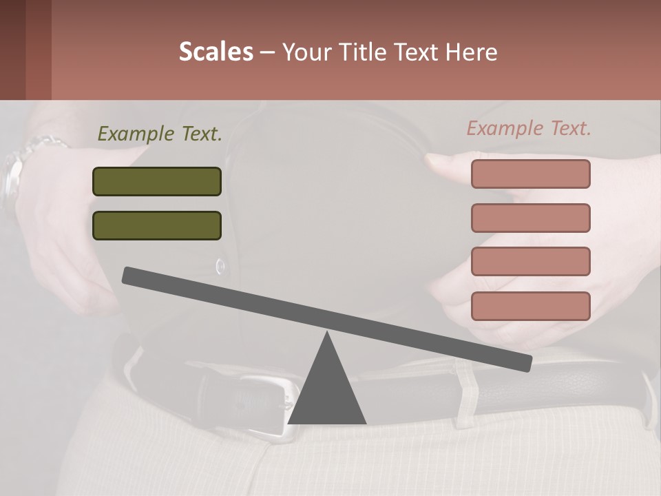 A Man Is Holding His Belly With His Hands PowerPoint Template