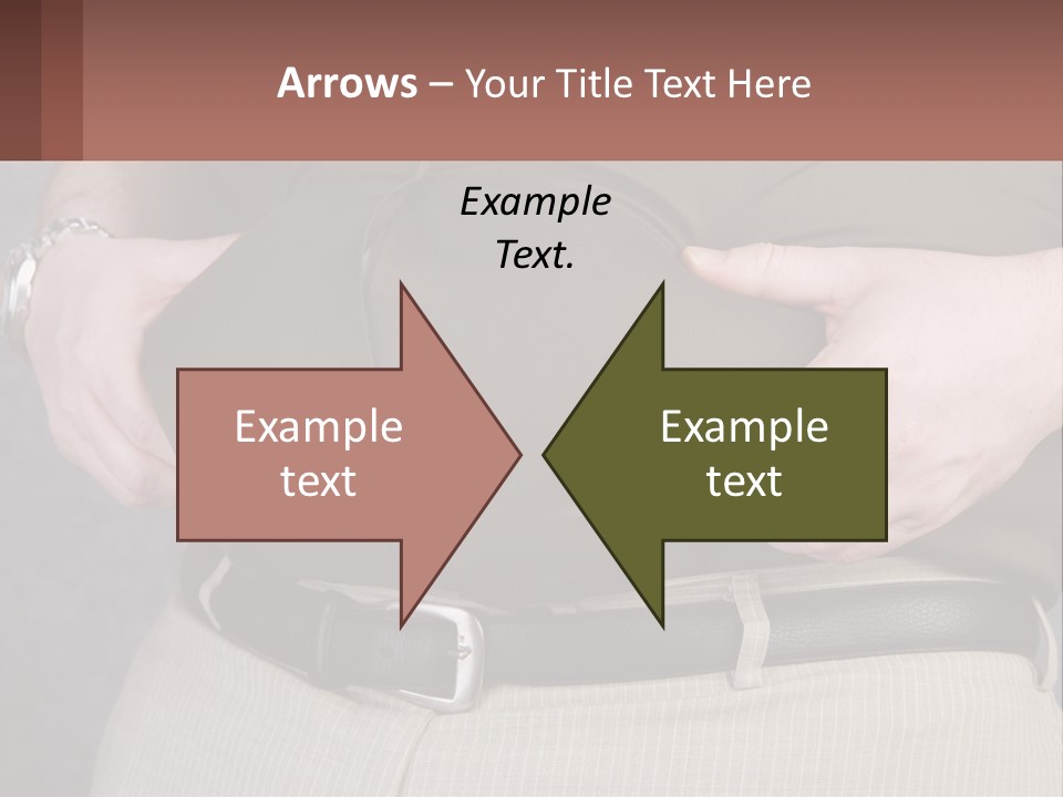 A Man Is Holding His Belly With His Hands PowerPoint Template