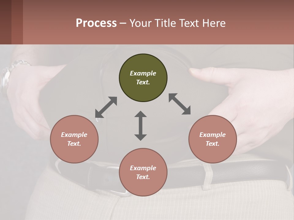 A Man Is Holding His Belly With His Hands PowerPoint Template
