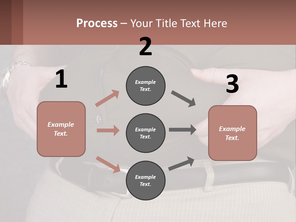 A Man Is Holding His Belly With His Hands PowerPoint Template
