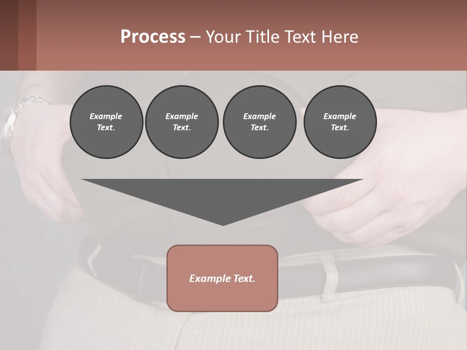 A Man Is Holding His Belly With His Hands PowerPoint Template