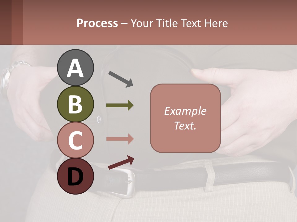 A Man Is Holding His Belly With His Hands PowerPoint Template