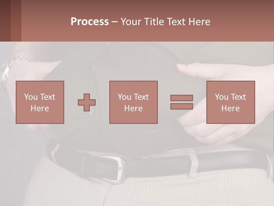 A Man Is Holding His Belly With His Hands PowerPoint Template