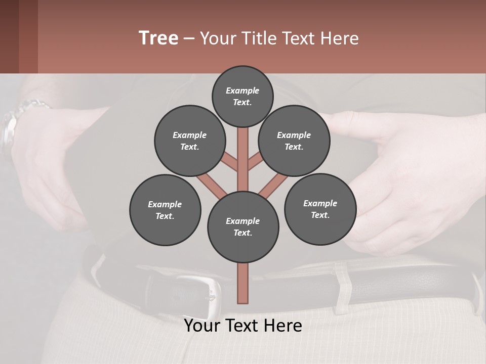 A Man Is Holding His Belly With His Hands PowerPoint Template