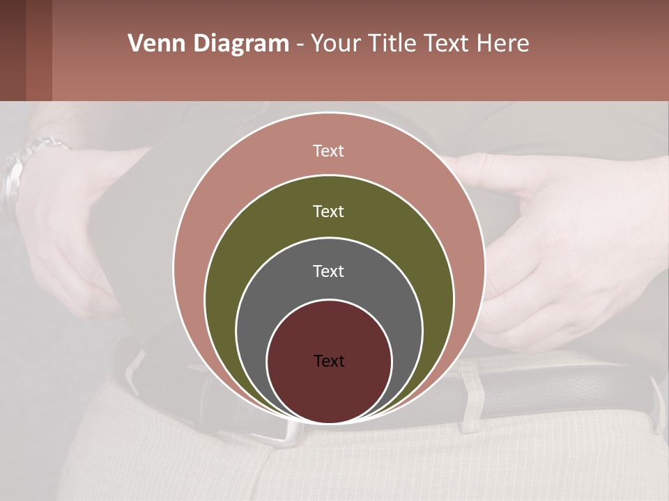 A Man Is Holding His Belly With His Hands PowerPoint Template