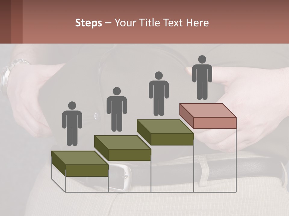 A Man Is Holding His Belly With His Hands PowerPoint Template