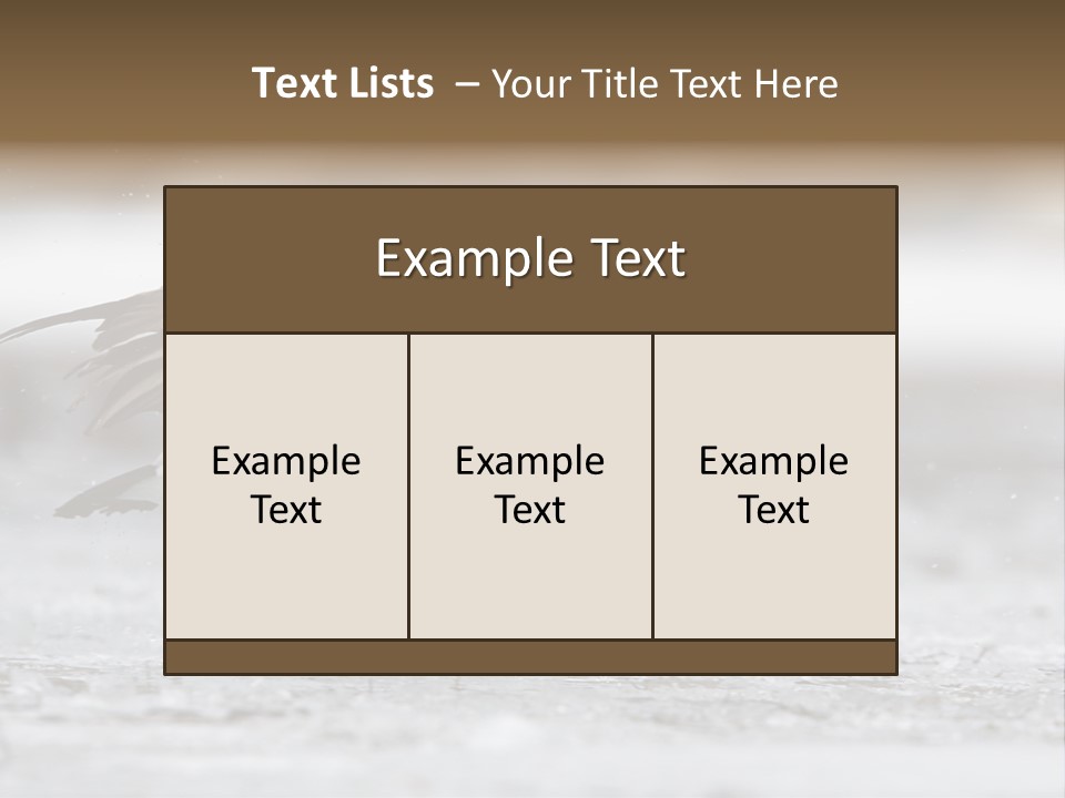 A Goose Is Running Through The Water With It's Beak In It's PowerPoint Template