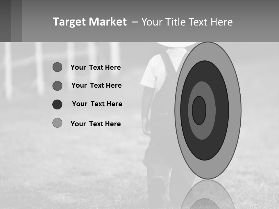 A Little Boy Wearing A Cowboy Hat And Overalls PowerPoint Template