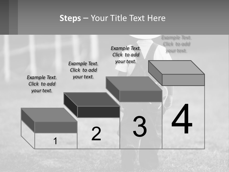 A Little Boy Wearing A Cowboy Hat And Overalls PowerPoint Template