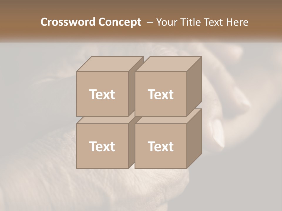 Two Hands Holding Each Other Over A Black Background PowerPoint Template