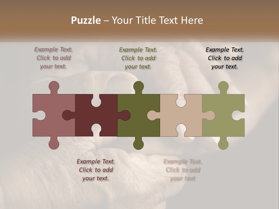 Two Hands Holding Each Other Over A Black Background PowerPoint Template