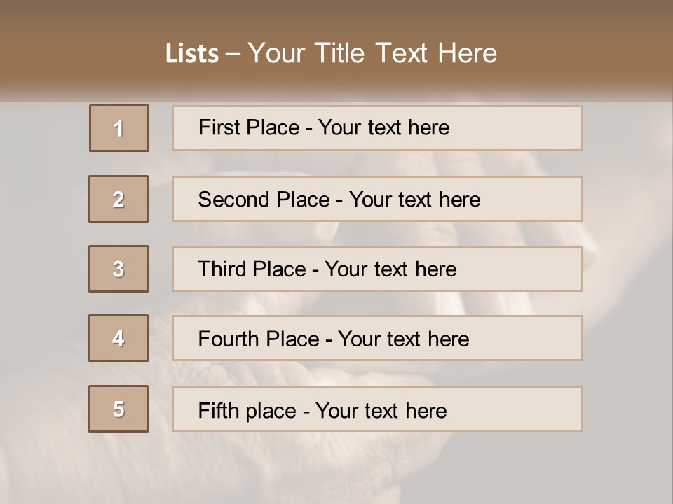 Two Hands Holding Each Other Over A Black Background PowerPoint Template