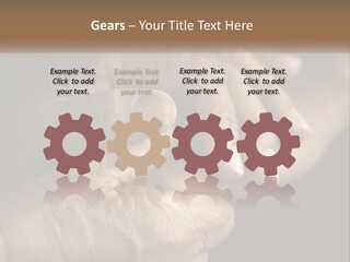 Two Hands Holding Each Other Over A Black Background PowerPoint Template