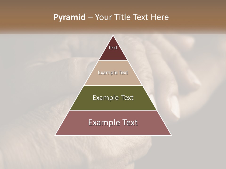 Two Hands Holding Each Other Over A Black Background PowerPoint Template